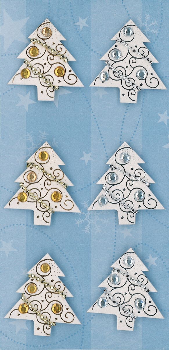 Weihnachts-Sticker 3D Handmade von Sigel