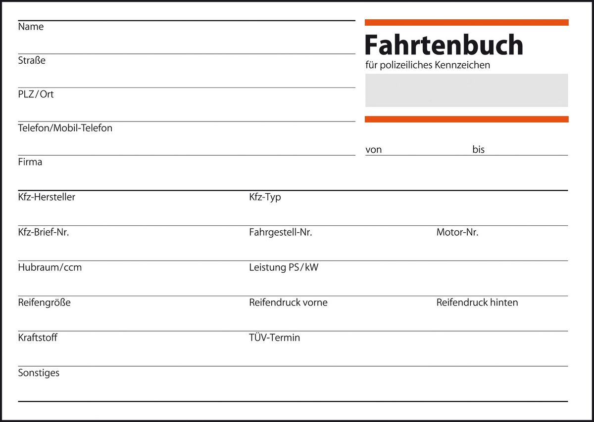 Fahrtenbuch Von Sigel