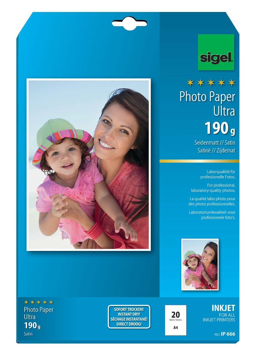 Inkjet Fotopapier Ultra von Sigel