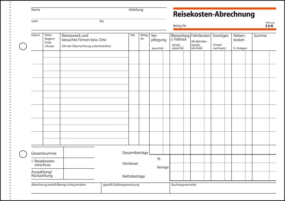 Reisekosten Formular 2021 Pdf Kostenlos Haufe Reisekostenabrechnungen von Sigel