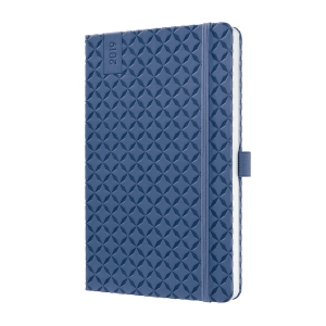 13,5 x 20,3 cm motif dentelle bleu clair couverture rigide Sigel J9309 Agenda semainier Jolie 2019 